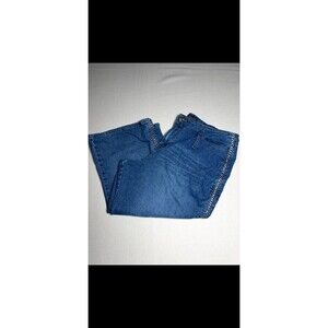 Route 66 Side Braid Medium Wash Denim Plus Size Capri size 18 Stretch Vintage